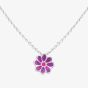 Fleur Kids Sterling Silver Purple Flower Pendant Necklace AZP030104P