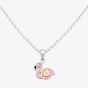 Fleur Kids Sterling Silver Pink Flamingo Pendant Necklace AZP257504