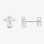 Fleur Kids Sterling Silver Angel Stud Earrings AZE042304