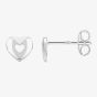 Fleur Kids Sterling Silver Heart Stud Earrings ANE001304