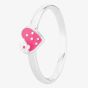 Fleur Kids Sterling Silver Red Strawberry Heart Ring AZR216004 