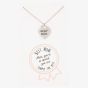 Sentiments Best Mum Engraved Heart Pendant 13788