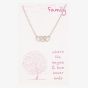 Sentiments Family Triple Intertwined Heart Necklace 16665