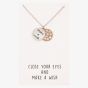 Sentiments Close Your Eyes and Make A Wish Two-Tone Pendant 18517