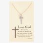 Sentiments Love God Quote Engraved Cross 18638