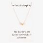 Sentiments Mother and Daughter Multi-Tone Heart Charm Necklace 18791