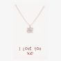 Sentiments I Love you Kisses and Hearts Pendant 14673