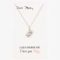 Sentiments Dear Mum I Love you Postcard Pendant 12272