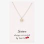 Sentiments Sisters Two-Tone Heart Pendant 17236