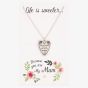 Sentiments Life Is Sweeter Mum Heart Pendant 11150