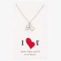 Sentiments I Heart You Two-Tone Pendant 18544B