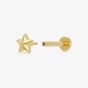 Scream Pretty 18ct Gold Plated Star Single Stud Earrings SPG-34