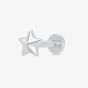 Scream Pretty Silver Rhodium Plated Star Single Stud Earrings SPS-34