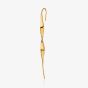 Scream Pretty 18ct Gold Plated Ribbon Ear Crawler Earrings SPG-191