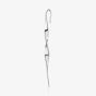 Scream Pretty Silver Rhodium Plated Plated Ribbon Ear Crawler Earrings SPS-191
