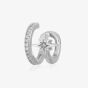 Scream Pretty Silver Rhodium Plated Plated Cubic Zirconia Star Double Band Ear Cuff Earrings SPS-285