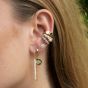 Scream Pretty 18ct Gold Plated Wide Single Ear Cuff Earrings SPG-212