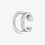 Scream Pretty Silver Rhodium Plated Cubic Zirconia Illusion Triple Band Ear Cuff Earrings SPS-168