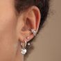 Scream Pretty Silver Rhodium Plated Cubic Zirconia Illusion Triple Band Ear Cuff Earrings SPS-168