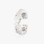 Scream Pretty Silver Rhodium Plated Stardust Cubic Zirconia Single Ear Cuff Earrings SPS-265