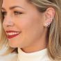 Scream Pretty Hannah Martin Interstellar Silver Chained Star Two Stud Single Earrings SPS-352