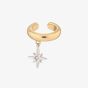 Scream Pretty 18ct Gold Plated Two Tone Cubic Zirconia Single Star Ear Cuff Earrings SPSG-153