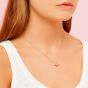 Estella Bartlett Gold Plated Pink Cubic Zirconia Ladybird Necklace EB2424C