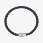 Montblanc Medium Soft Leather Avio Blue Bracelet 136013