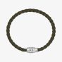Montblanc Medium Soft Leather Khaki Bracelet 136004