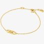 Michael Kors Premium MK Statement Link Gold-Tone Sterling Silver Bracelet MKC164100710