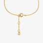 Michael Kors 14ct Gold Plated Triple Logo Bracelet MKC1781710