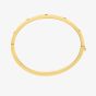 Michael Kors Yellow Gold Tone Plated Cubic Zirconia Pave Logo Bangle MKJ8653710