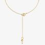 Michael Kors Custom 14ct Gold Plated Logo Starter Necklace MKC1108AN710