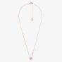 Michael Kors 14K Rose Gold-Plated Heart-Cut Necklace MKC1520A2791