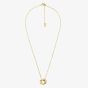 Michael Kors 14K Gold-Plated Interlocking Necklace MKC1554AN710