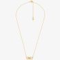 Michael Kors Premium MK Statement Link Gold-Tone Sterling Silver Necklace MKC164200710