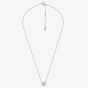 Michael Kors Silver Round MK Cubic Zirconia Necklace MKC1726CZ040