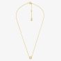Michael Kors Gold Plated Round MK Cubic Zirconia Necklace MKC1726CZ710