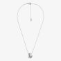 Michael Kors Silver Tone Plated Cubic Zirconia Interlocking Pendant MKJ8654040