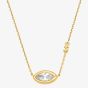 Michael Kors Yellow Gold Tone Plated Marquise Cut Cubic Zirconia Pendant MKJ8676710