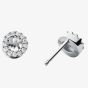 Michael Kors Custom Kors Sterling Silver Pavé Logo Stud Earrings MKC1033AN040