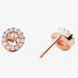 Michael Kors Custom Kors 14ct Rose Gold Plated Pavé Logo Stud Earrings MKC1033AN791