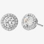 Michael Kors Sterling Silver Round Cubic Zirconia Cluster Stud Earrings MKC1035AN040