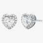 Michael Kors Brilliance Silver Heart Cluster Stud Earrings MKC1519AN040