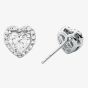 Michael Kors Brilliance Silver Heart Cluster Stud Earrings MKC1519AN040