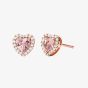 Michael Kors 14K Rose Gold-Plated Heart-Cut Stud Earrings MKC1519A2791