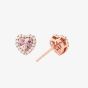 Michael Kors 14K Rose Gold-Plated Heart-Cut Stud Earrings MKC1519A2791