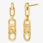 Michael Kors Premium MK Statement Link Gold-Tone Sterling Silver Dropper Earrings MKC164400710