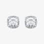 Michael Kors Brilliance Sterling Silver Cubic Zirconia Halo Stud Earrings MKC1405AN040