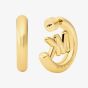 Michael Kors Gold Tone Logo Hoop Earrings MKJ8509710